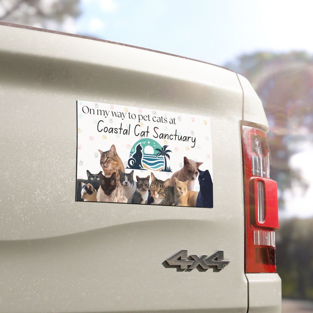 Coastal Cat Sanctuary Car Magnet